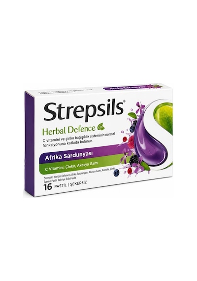 Strepsils Herbal Defence Afrika Sardunyası 16lı Pastil