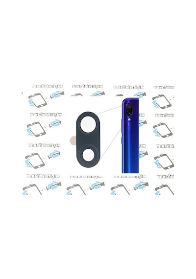Xiaomi Uyumlu Mi Redmi Note 7 Arka Kamera Camı Lens Yapışkanlı (275892053)
