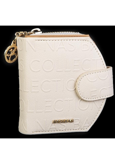 Nas Bag Kadın Çok Fonksiyonlu Cüzdan Krem Camel Gofraj Çok Renkli