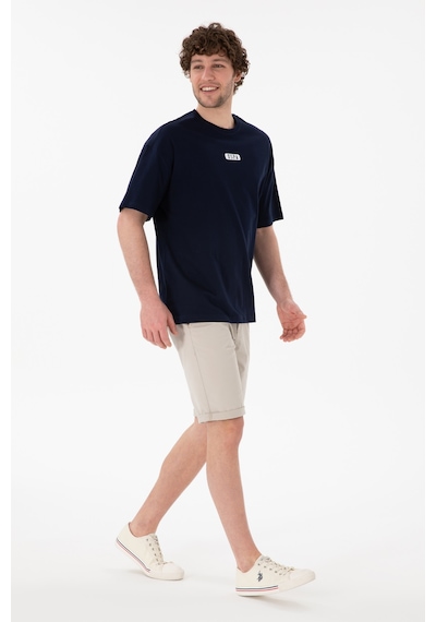 U.S. Polo Assn. Erkek Oversize Fit Bisiklet Yaka Lacivert Tişört 50305923-VR033 U.S. Polo Assn. Erkek Oversize Fit Bisiklet Yaka Lacivert Tişört 50305923-VR033