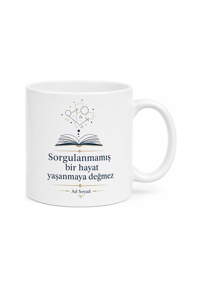 Felsefe Düşünce Dünyası Felsefi Makaleler Filozof Biyografileri Kupa Bardak Hediye Beyaz / Çok Renkli