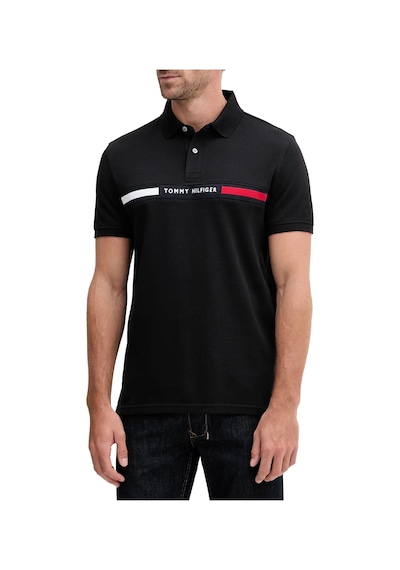 Tommy Hilfiger Erkek Polo Yaka T Shirt Mw0mw38130 Bds Siyah Siyah