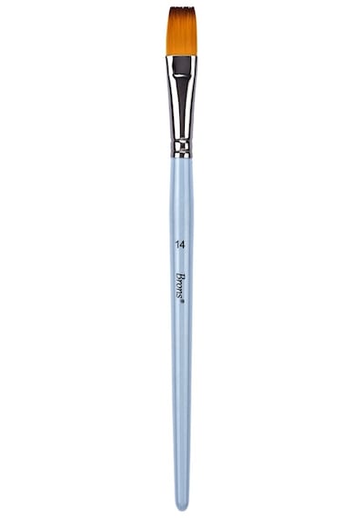 Brons Sentetik Yağlı-akrilik Boya Fırçası Br-2157 No:14