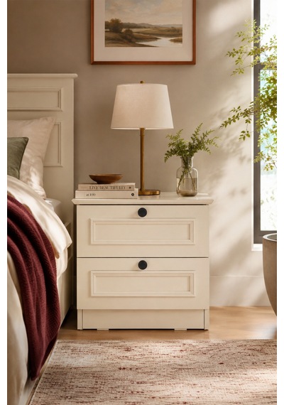 Home Vera 2 Çekmeceli Komodin 53x51x43 Cm Beyaz - 912264116 Beyaz Home Vera 2 Çekmeceli Komodin 53x51x43 Cm Beyaz - 912264116 Beyaz