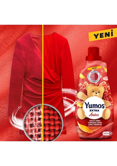 Yumoş Extra Konsantre Çamaşır Yumuşatıcısı Amber 2 x 1440 ML