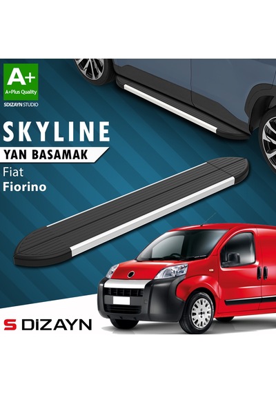 S-dizayn Fiat Fiorino Skyline Aluminyum Yan Basamak 173 Cm 2008 Üzeri A+ Kalite