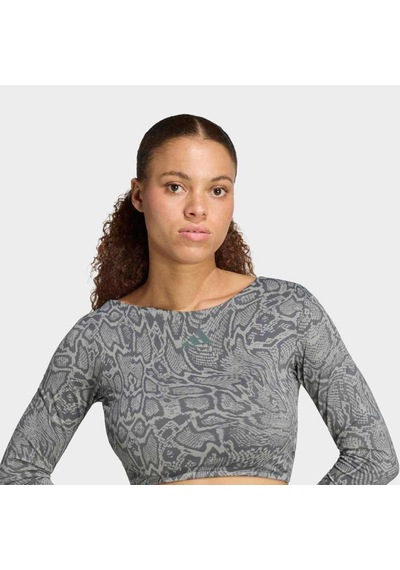 Adidas Primelift Workout Snake Kadın Uzun Kollu Tişört Kt4023 Çok Renkli
