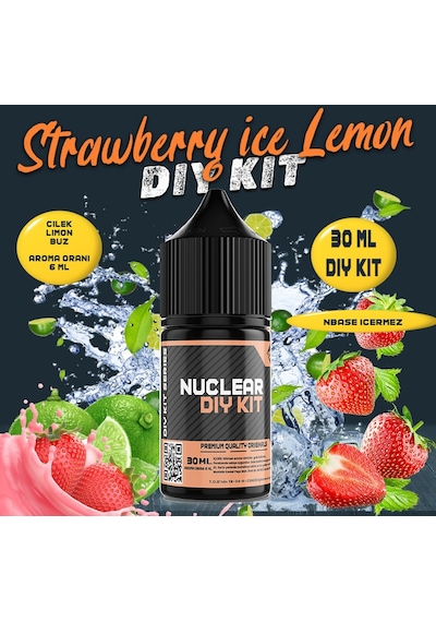 Nuclear 30 Ml Dıy Kit Strawberry İce Lemon Gıda Aroması 6 Ml Aroma İçerir