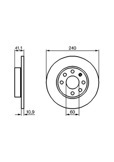 Opel Corsa C 1.2 2002-2006 Bosch Ön Disk 2 Adet N11.2495