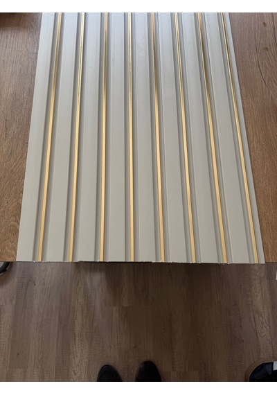 Polimer Vizongold Duvar Ofis Tv Arkası Koridor Dekoratif Panel 5 Adet 55 Cm