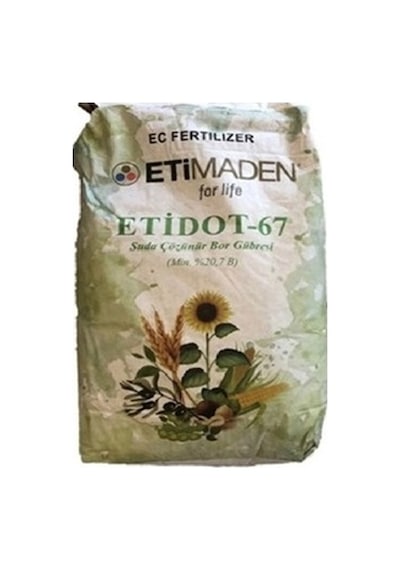Etidot 67 Borlu Gübre 20 KG Toz Zirai Bor