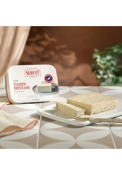 Servet Rafine Şeker İlavesiz - Sade Taze Tahin Helvası 200g