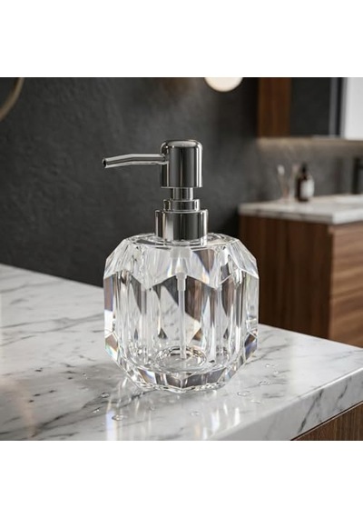 1 Adet Akrilik Sıvı Sabunluk 180 Ml - 3 Farklı Renkli Kırılmaz Şeffaf Banyo Ve Mutfak Düzenleyici Şık Losyon Diğer