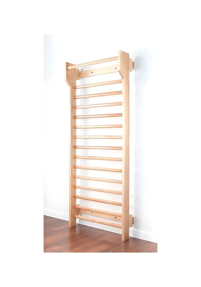 İsveç Tırmanma Duvarı, Merdiveni, Egzersiz Barı Duvar Barı 50x185 Cm Bej
