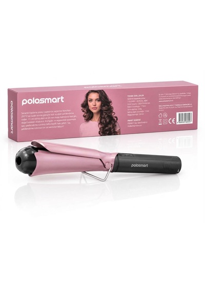 Polosmart Psc 103 Dalga & Bukle Yapıcı Otomatik Saç Şekillendirici Maşa Pink / Siyah