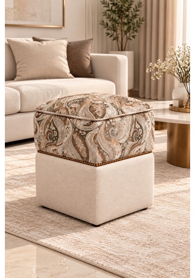 Şahzar Premium Desenli Kare Puf 40x40x48 Cm Lüks Dekoratif Puf, Paisley Desenli, Gold Boncuk Detaylı Çok Amaçlı Puf Ekru Desenli - 936695820 Ekru Desenli Şahzar Premium Desenli Kare Puf 40x40x48 Cm Lüks Dekoratif Puf, Paisley Desenli, Gold Boncuk Detaylı Çok Amaçlı Puf Ekru Desenli - 936695820 Ekru Desenli