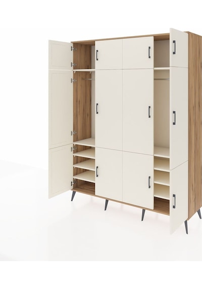 Hyperion Gardrop 10 Raflı 12 Kapaklı 2 Askılı 176x44x221 Çam-aytaşı Aytaşı Hyperion Gardrop 10 Raflı 12 Kapaklı 2 Askılı 176x44x221 Çam-aytaşı Aytaşı