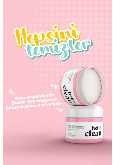 Herbaderm Hello Clean Kuru ve Hassas Ciltler İçin Yağ Bazlı Temizleyici Balm 100 ML