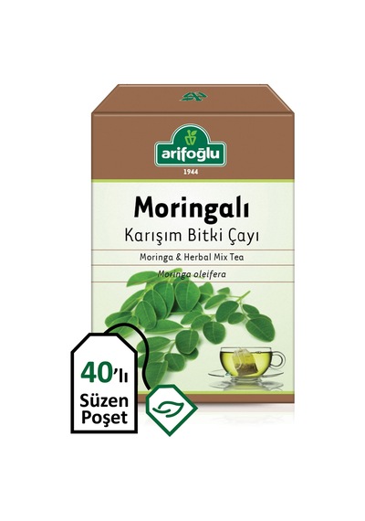 Arifoğlu Moringalı Karışım Bitki Süzen Poşet Çay 40 x 1.7 G
