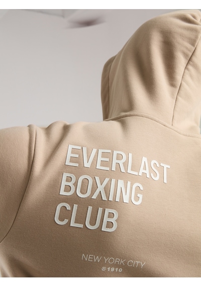 Everlast Boxing Club Regular Kum Erkek Full Zip Kapüşonlu Sweatshirt Kum