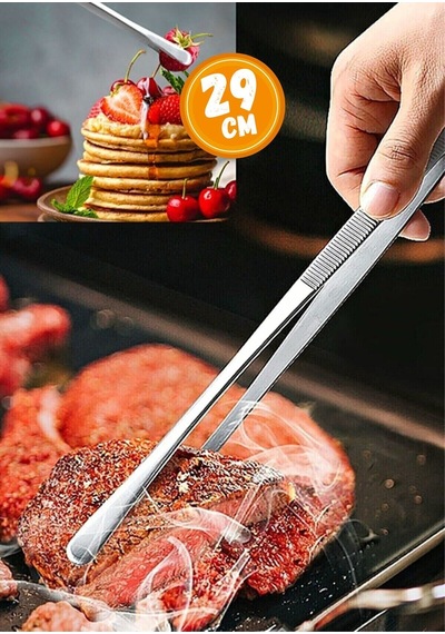 Masterchef Pratik 30 Cm Çelik Cımbız Pişirme Çevirme Maşası Çelik Çok Renkli