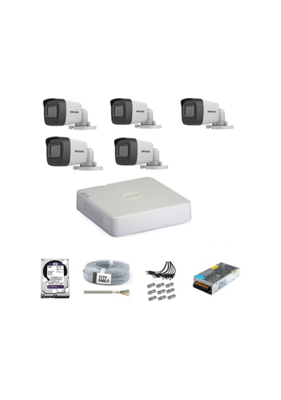 Haıkon 5 Kameralı Güvenlik Kamera Hazır Set 1tb 7/24 Hdd-1tb Kayıt Kapasiteli Sistem Haıkon 5 Kameralı Güvenlik Kamera Hazır Set 1tb 7/24 Hdd-1tb Kayıt Kapasiteli Sistem