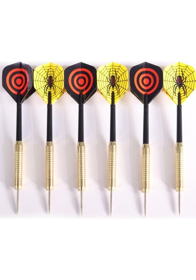 Delta Flocked Dart Seti 45 Cm 18 İnç Büyük Boy + 6 Dart Oku 18 Gr Hedef Tahtası Sdf76