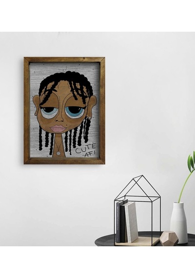 Bk Home The Lazy People Collection Cute Girl Tasarımlı Doğal Masi (496633052)