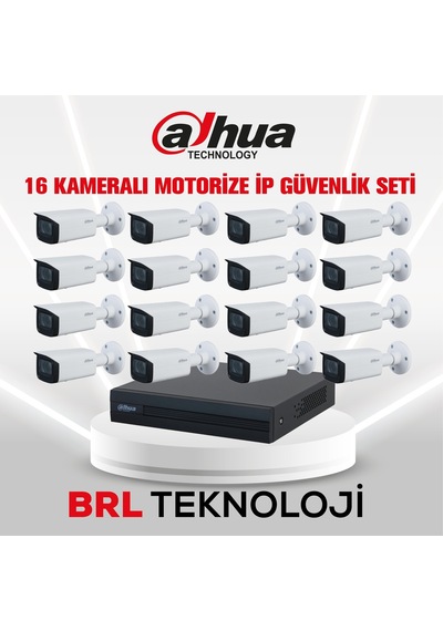 Dahua 16 Kameralı 2 Mp Motorize Ip Güvenlik Kamera Seti