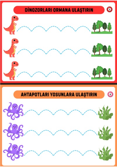 Okul Öncesi Çizgi Alıştırmaları Yaz-sil Kitabı