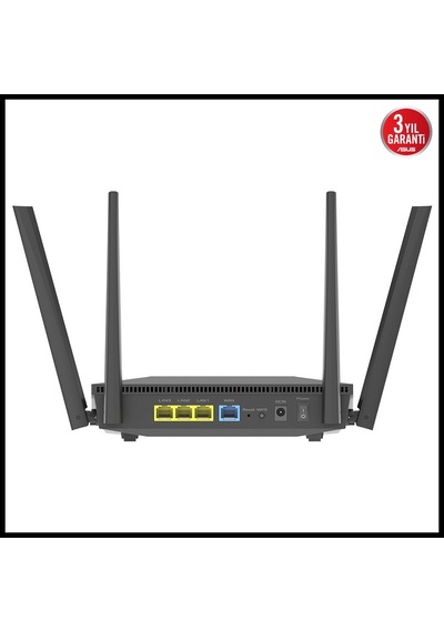 Asus Rt-ax52 Pro, Ax3000, 3 Port, 3000mbps, Dual Band, Wifi 6, Aimesh, Extendable Router
