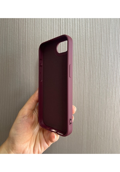 Apple Uyumlu iPhone 16e Logolu İçi Kadife Silikon Lansman Kılıf
