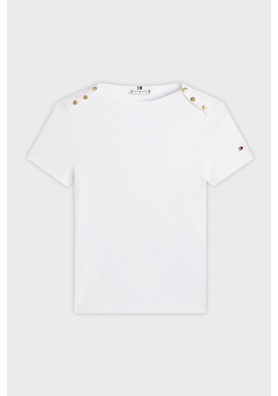 Tommy Hilfiger Bayan T Shirt Ww0ww49250 Ybl Beyaz BEYAZ