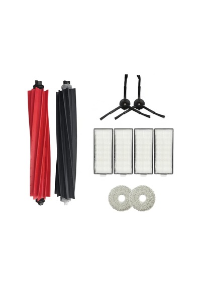 Q Revo Master-q Revo Slim Roborock İle Uyumlu 1 Ana Fırça 2 Siyah Yan Fırça 4 Filtre 2 Mop 3
