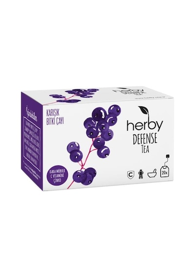 Herby Defense Tea Kara Mürver Bitki Çayı 350 G