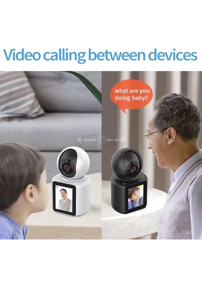 1080p Wifi Ip Güvenlik Kamerası, Ekranlı, İki Yönlü Ses, Hareket Algılama, Gece Görüşü