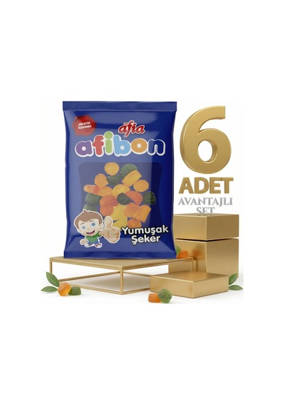 Afia Afibon Yumuşak Şeker 6x80 Gr