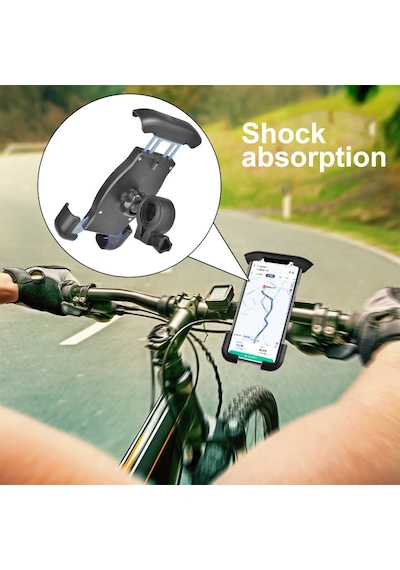 Ht-t45 Motosiklet Telefon Tutucu Bisiklet Telefon Tutucu Motor Ve Siyah