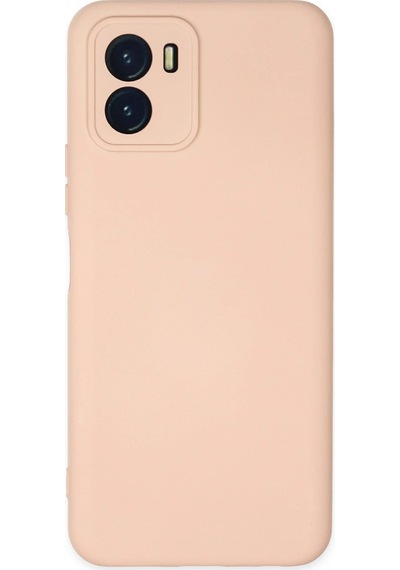 Uryport Vivo Y15s Kılıf Nano İçi Kadife Silikon - Pudra