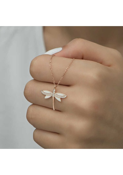 Gümüş Rose Yusufçuk Bayan Kolye Rose