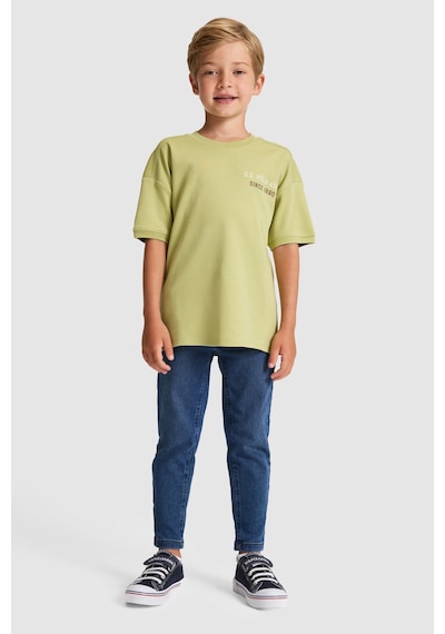 U.S. Polo Assn. Erkek Çocuk Çağla Tişört 50327030-vr016 Cagla
