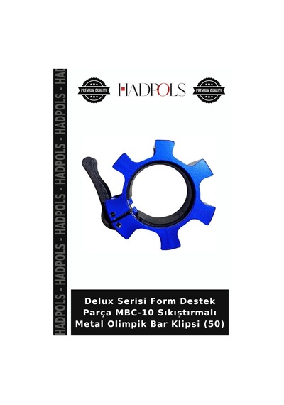 Delux Serisi Form Destek Parça Mbc-10 Sıkıştırmalı Metal Olimpik Bar Klipsi 50