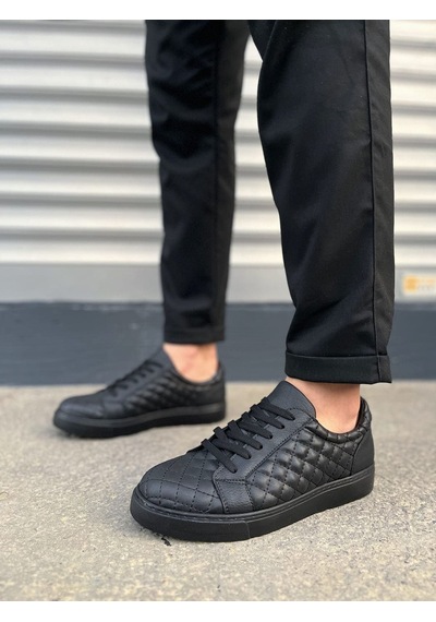 Aymood Jy166 Prestige Bağcıklı Cilt Kapitone Desenli Erkek Günlük Sneaker Ayakkabı Cst - Siyah Aymood Jy166 Prestige Bağcıklı Cilt Kapitone Desenli Erkek Günlük Sneaker Ayakkabı Cst - Siyah