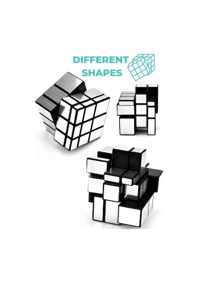 Moyu 3x3 Mirror Küp Gümüş Aynalı Parlak Zeka Küpü Akıl Küpü Rübik Küp