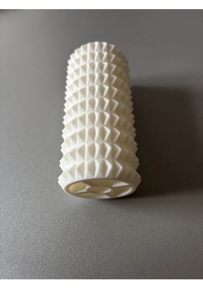 Bezos 3d Baskı Dikenli Masaj Rulosu Saplı Y Tutamaklı El Masaj Aleti Kas Gevşetici Siyah Beyaz Nxrlvng