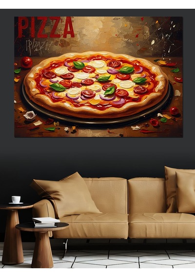 Ahşap Tablo İştah Açıcı Büyük Pizza Tablosu