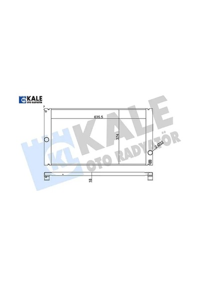 Radyatör C30-c70 Iı-s40 Iı-v50 Al-pl-brz 650x376x24 Kale Radyatör 8602834/ 8603528/ 8603634