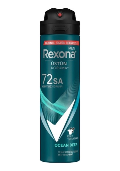 Men Erkek Sprey Deodorant Invisible Ocean Deep 72 Saat Kesintisiz Üstün Koruma 150 Ml
