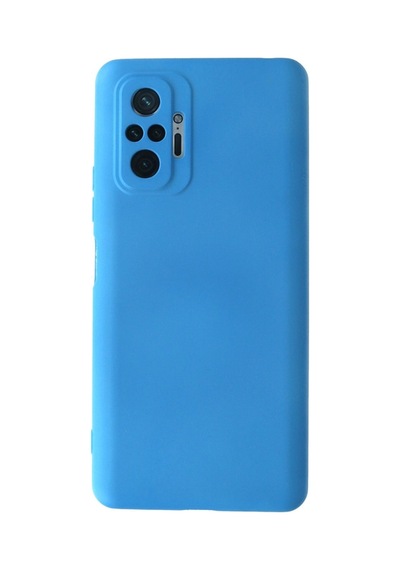 Redmi Note 10 Pro Kılıf Nano İçi Kadife Silikon - Mavi İtdark30619