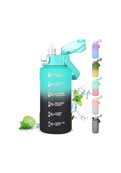 Vagonlife Su Matarası 1500 ML Vgn2213 Yeşil Siyah